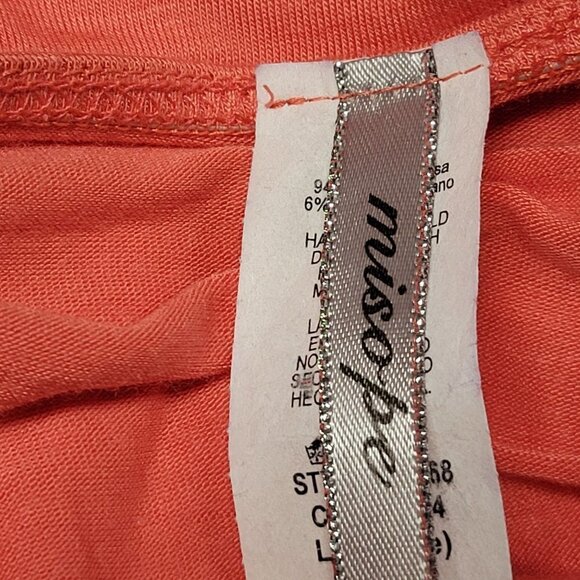 Coral Body Con Strapless Mini Dress Size L - Picture 9 of 9